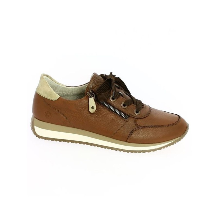 Baskets Shoesissime | Sneakers Cuir Camel Femme Grande Pointure - Louna