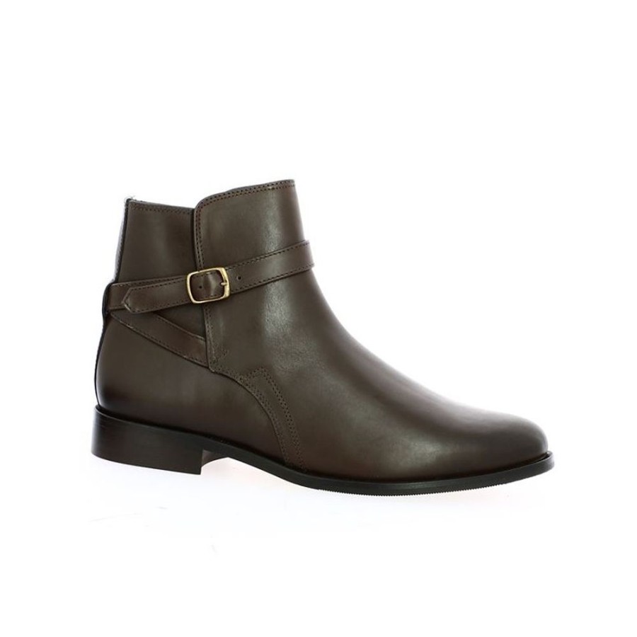 Bottines Shoesissime | Boots Cavaliere Marron Femme En Grande Taille Chloe