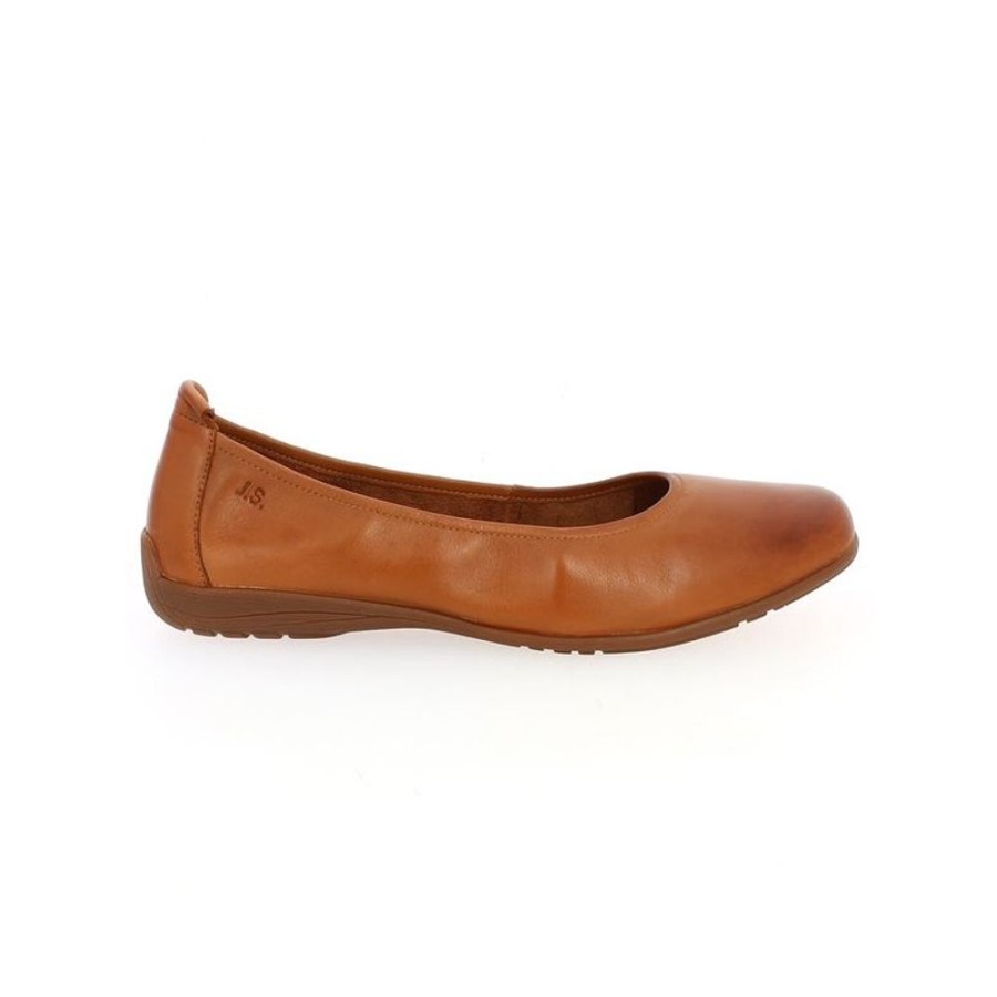 Ballerines Shoesissime | Ballerine Cuir Camel Souple Elastiquee Florine