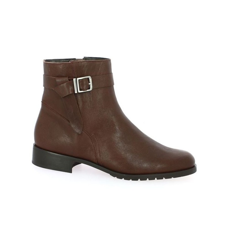 Bottines Shoesissime | Boots Cavaliere Cuir Marron Femme - Theresa