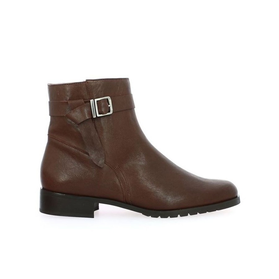 Bottines Shoesissime | Boots Cavaliere Cuir Marron Femme - Theresa