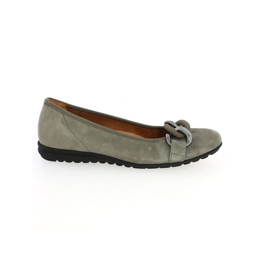 Ballerines Shoesissime | Ballerines Beige-Taupe A Chaines Gabor Lizzie