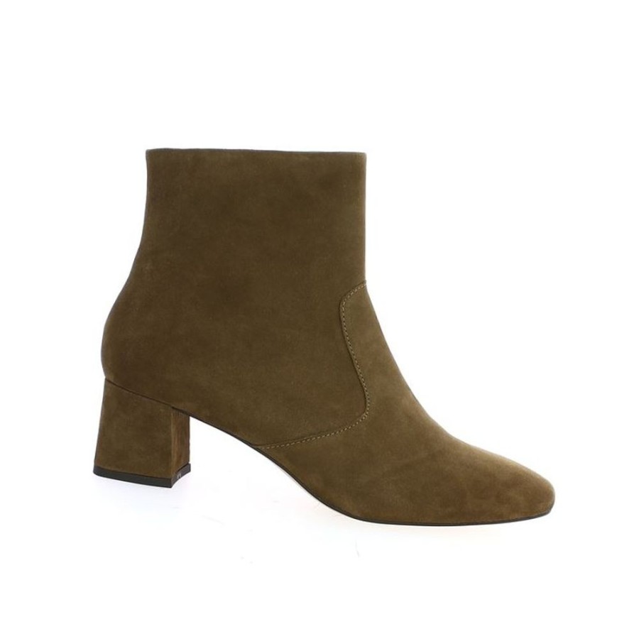 Bottines Shoesissime | Bottines Velours Marron Clair Femme Grande Taille Monica