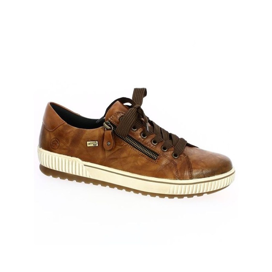 Baskets Shoesissime | Baskets Confort Camel Remonte Grande Pointure Femme Olsen