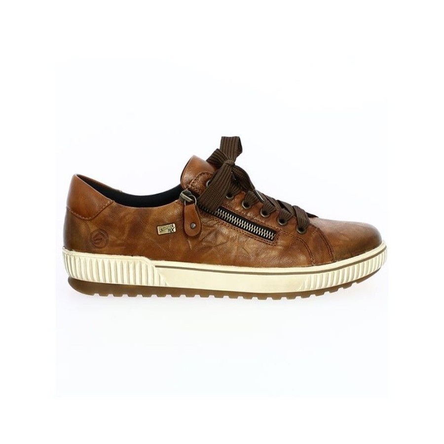 Baskets Shoesissime | Baskets Confort Camel Remonte Grande Pointure Femme Olsen