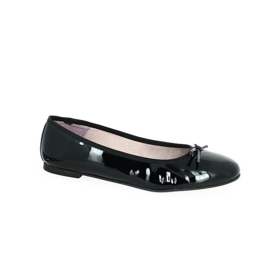 Ballerines Shoesissime | Ballerines Vernies Noires Noemie