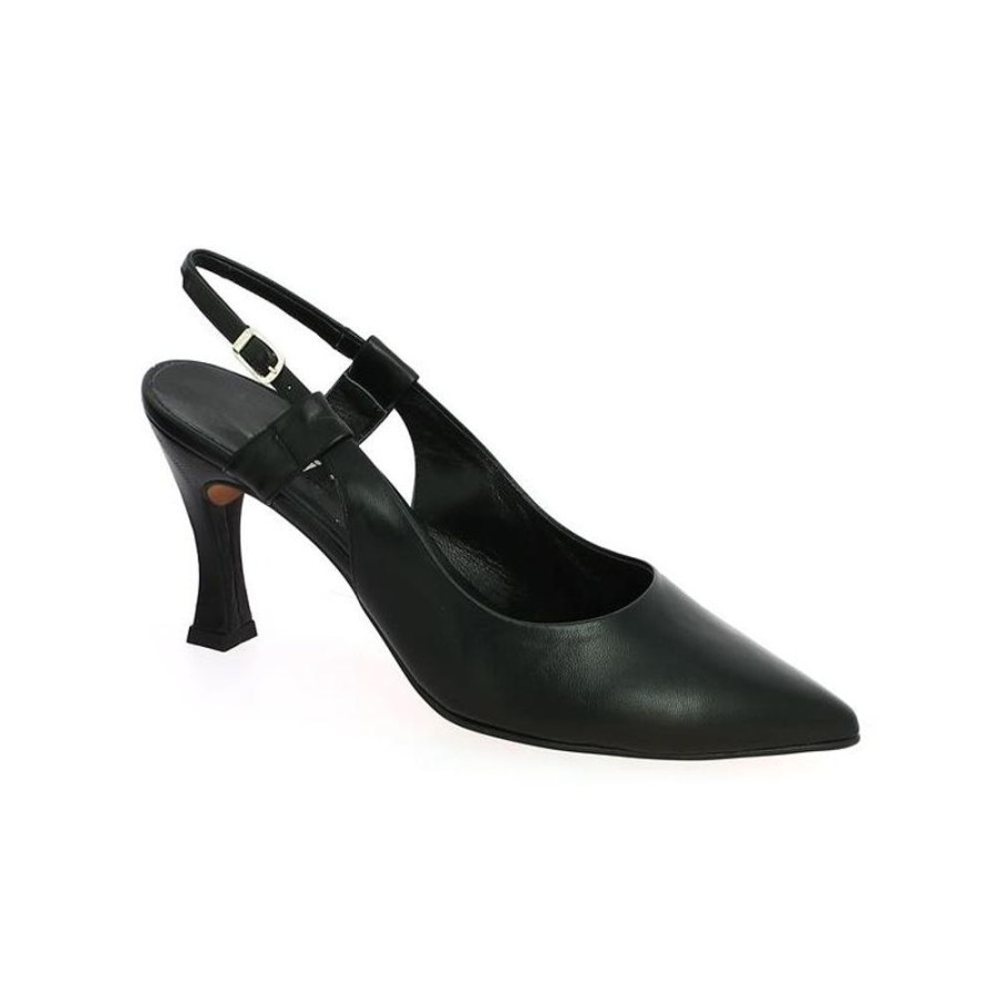 Escarpins Shoesissime | Escarpin Sling Back Noir Mode Taylor