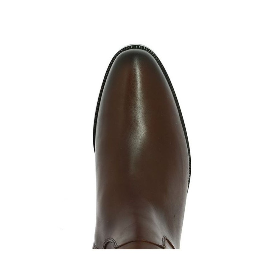 Bottes Shoesissime | Botte Cavaliere Grande Taille Kessia Marron