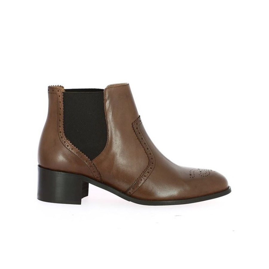 Bottines Shoesissime | Bottine Talon Moyen Marron 42, 43, 44, 45