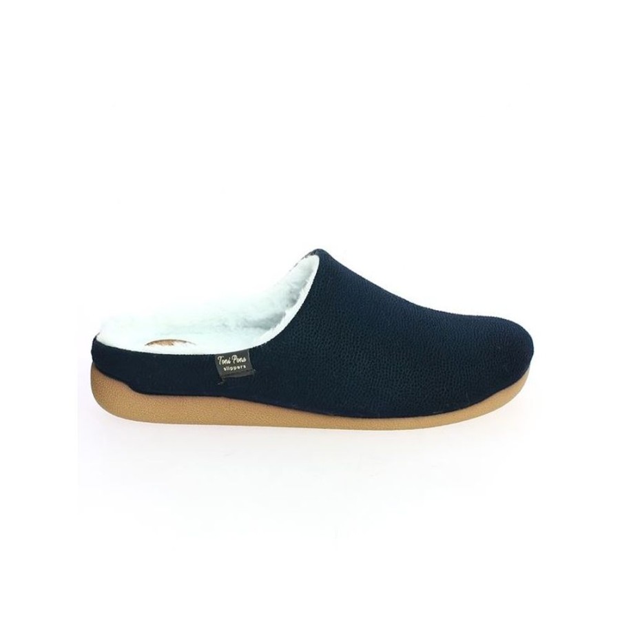 Chaussons Shoesissime | Chaussons Bleu Chaud Grande Pointure Femme Noelle