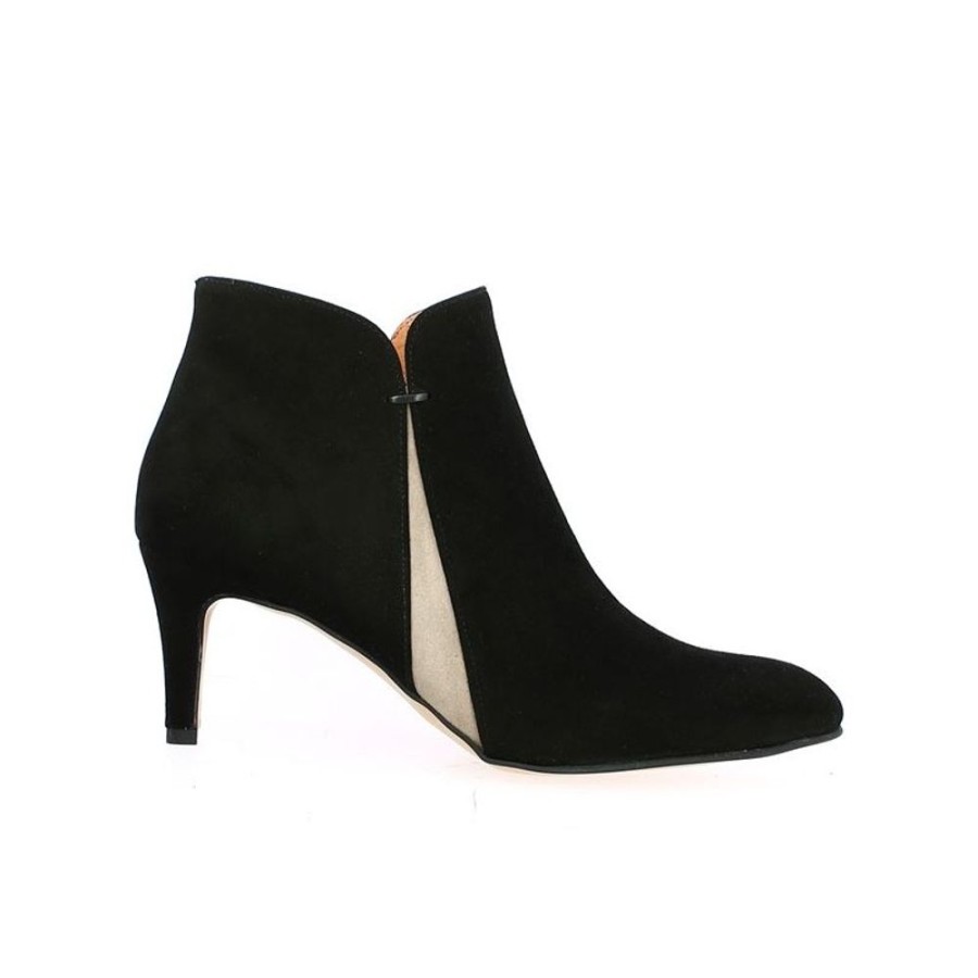 Bottines Shoesissime | Bottines Noire Talon Fin Et Bout Pointu Milla