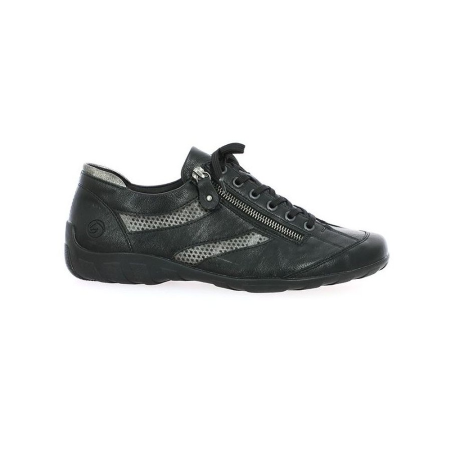 Baskets Shoesissime | Basket De Ville Noir Remonte Cecile