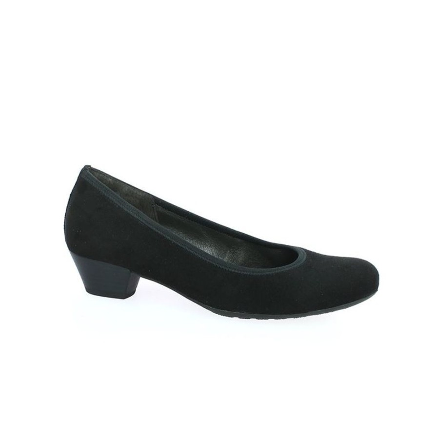 Escarpins Shoesissime | Escarpin Noir Petit Talon Confort Beryl