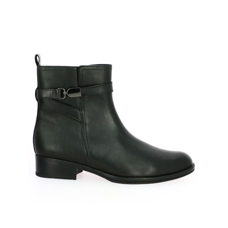 Bottines Shoesissime | Boots Noire Plate Chic Cavaliere Gabor Cali