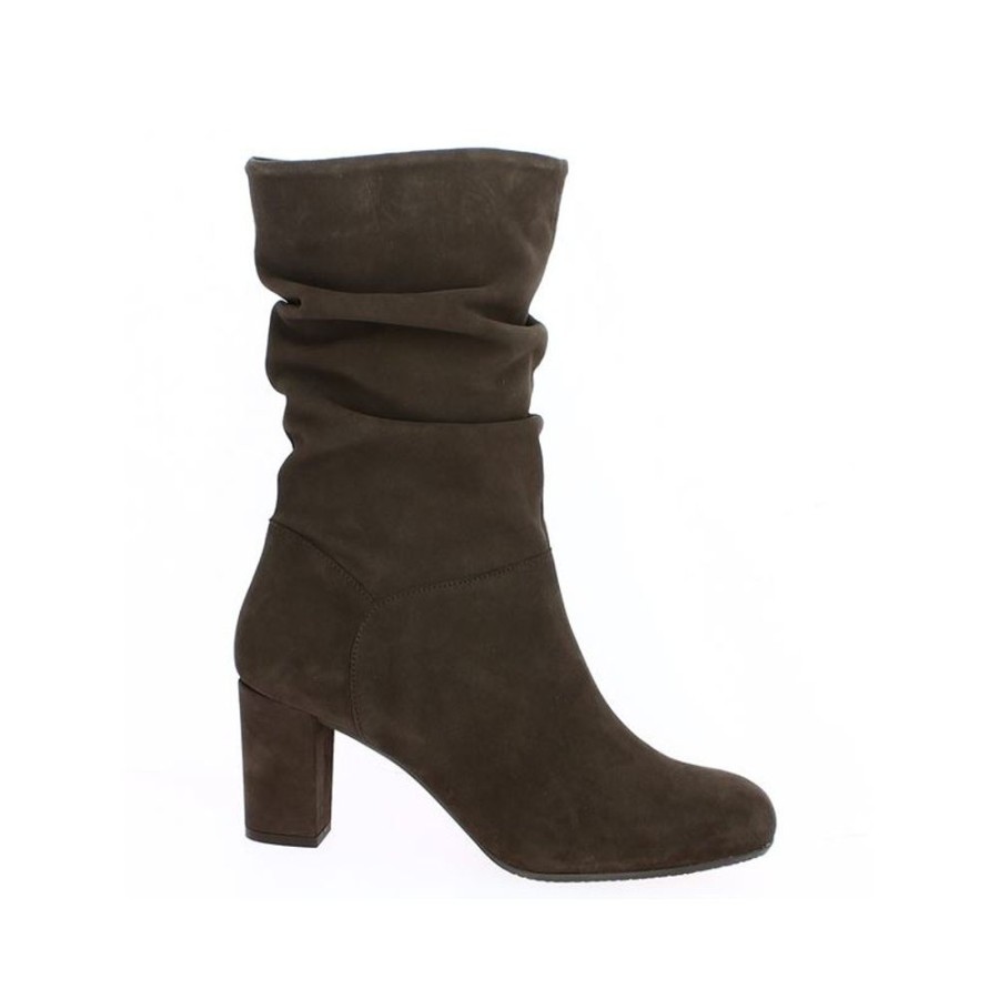 Bottes Shoesissime | Bottine Haute Plissee Marron Darcy