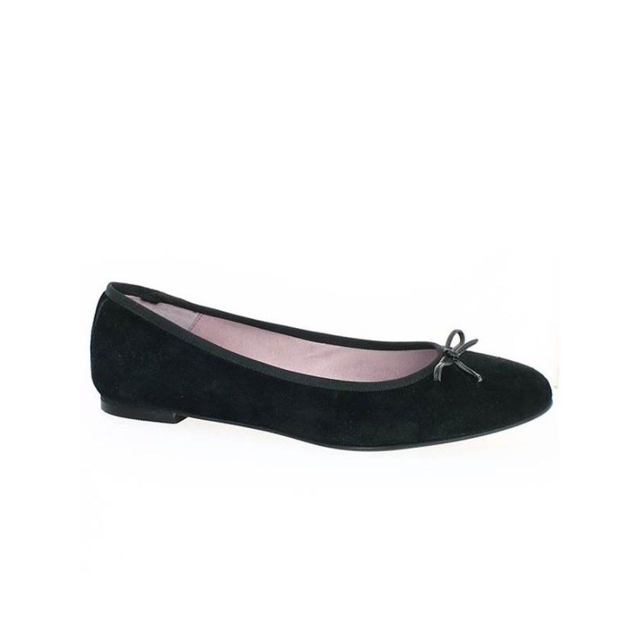 Ballerines Shoesissime | Ballerine Velours Noir Grande Pointure