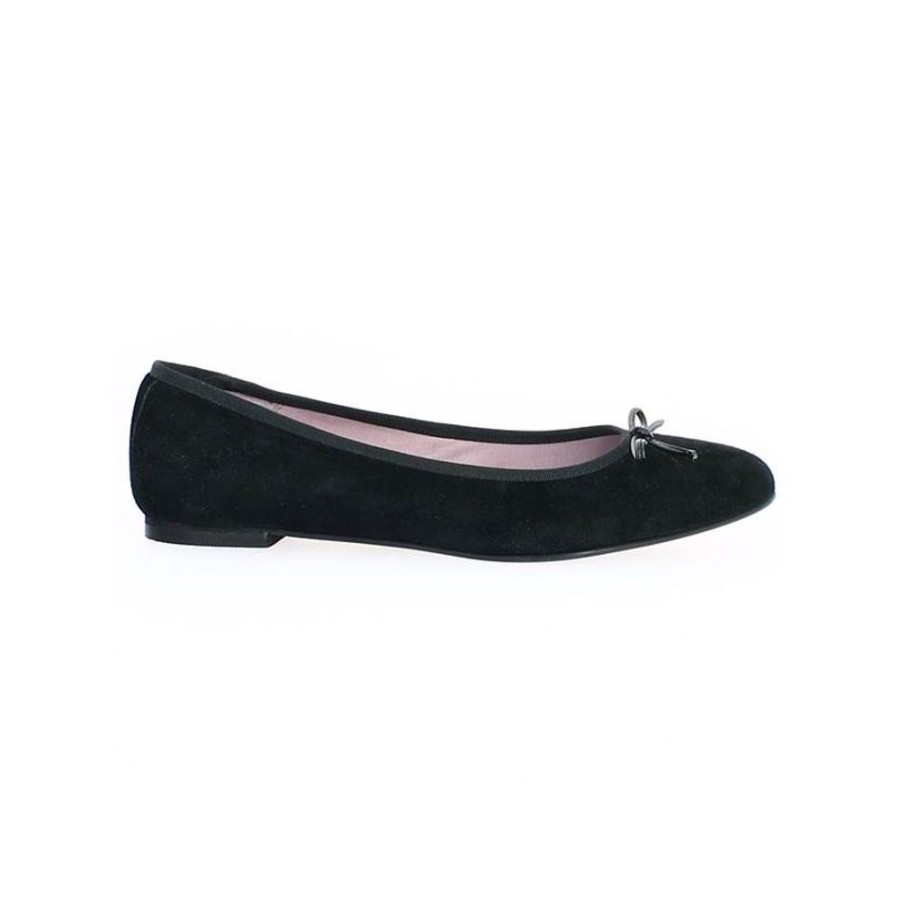 Ballerines Shoesissime | Ballerine Velours Noir Grande Pointure