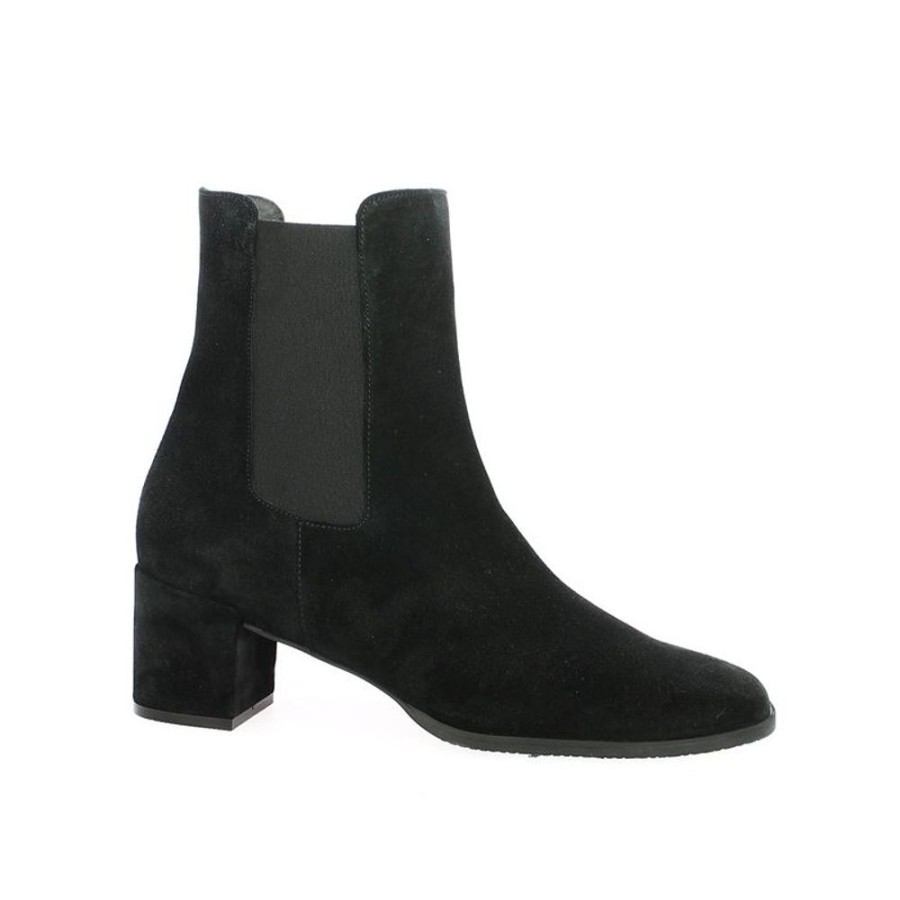 Bottines Shoesissime | Bottines Montantes Petit Talon Noire Zira