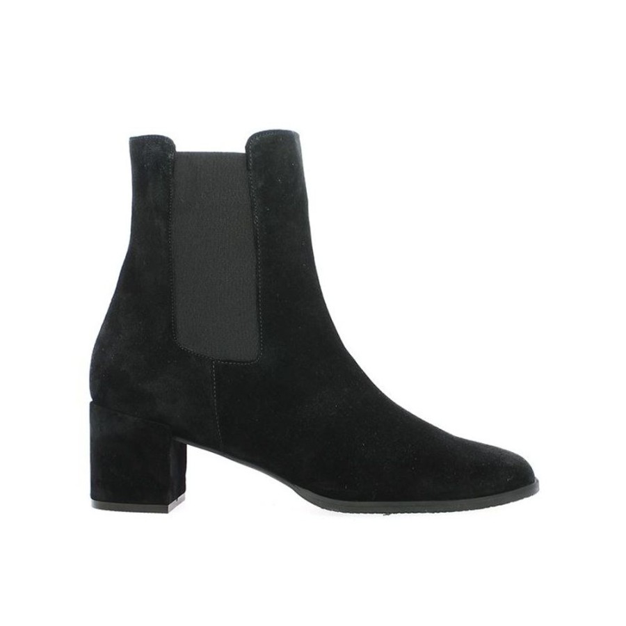 Bottines Shoesissime | Bottines Montantes Petit Talon Noire Zira