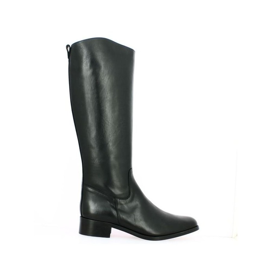 Bottes Shoesissime | Botte Cavaliere Cuir Noir Kessia