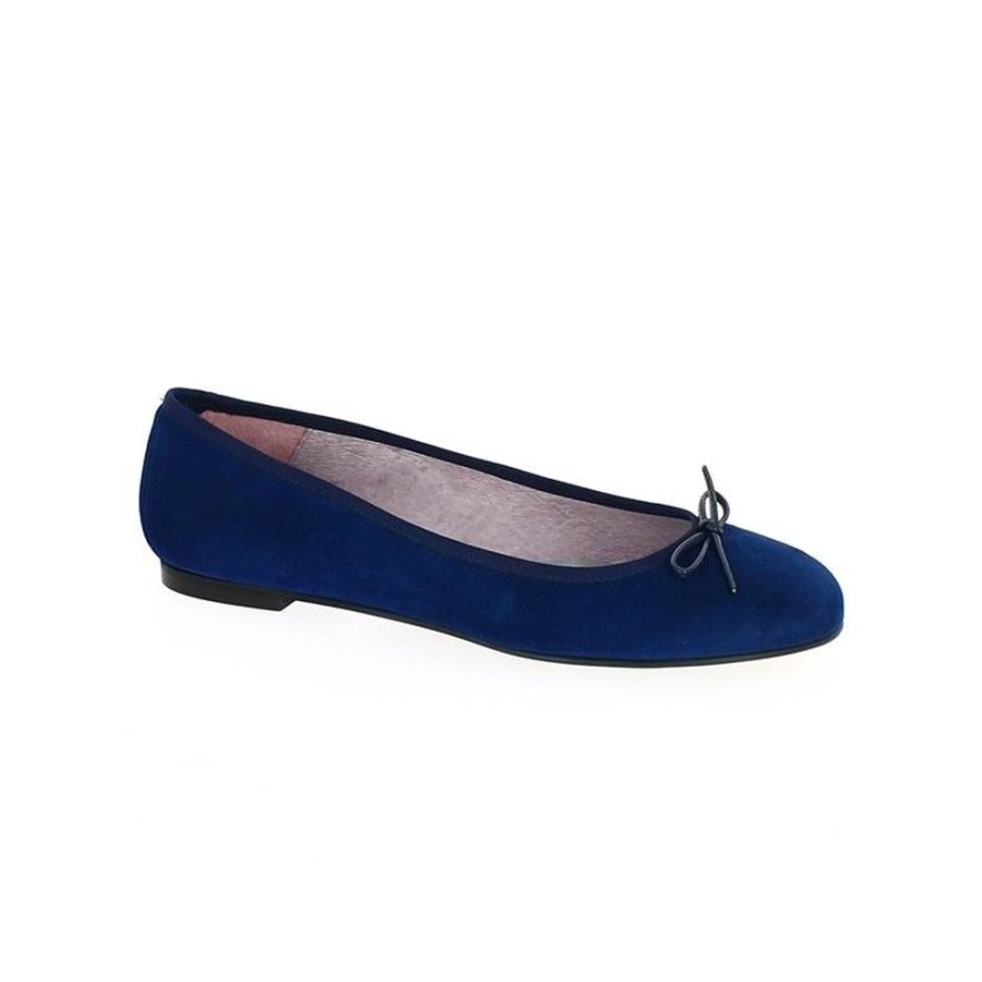 Ballerines Shoesissime | Ballerine Velours Bleu Marine 42, 43, 44, 45