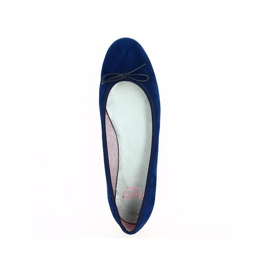 Ballerines Shoesissime | Ballerine Velours Bleu Marine 42, 43, 44, 45