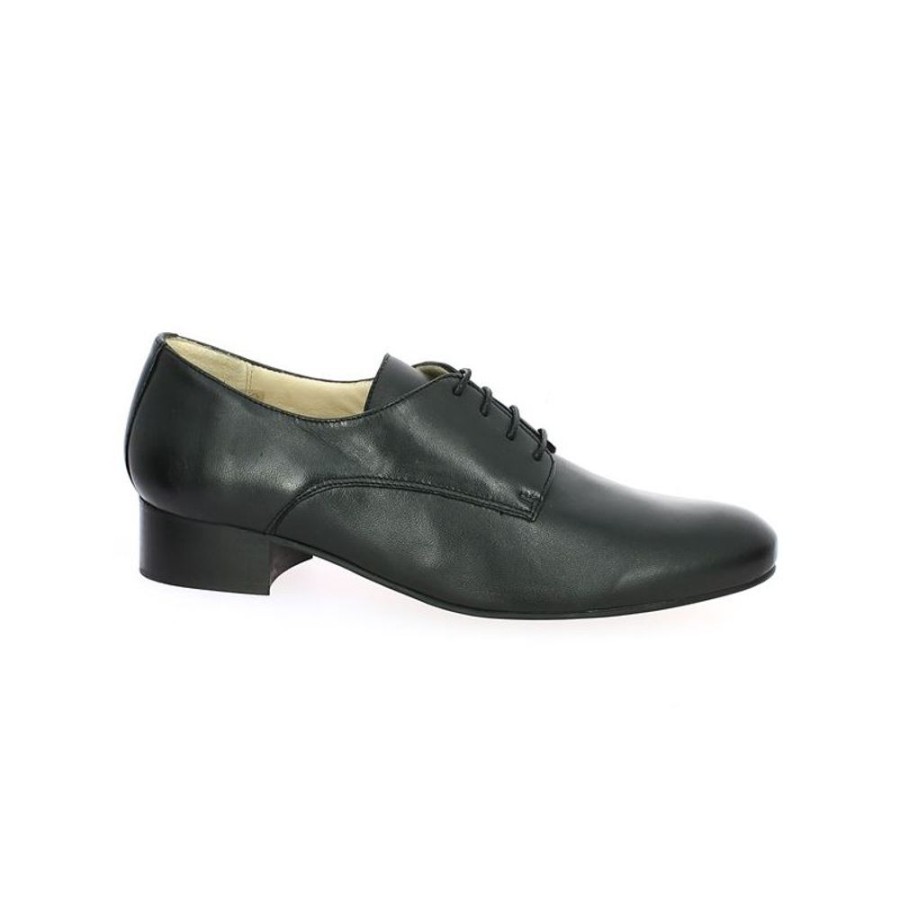 Derbys Et Mocassins Shoesissime | Derby Cuir Noir Femme 42, 43, 44, 45 - Nora