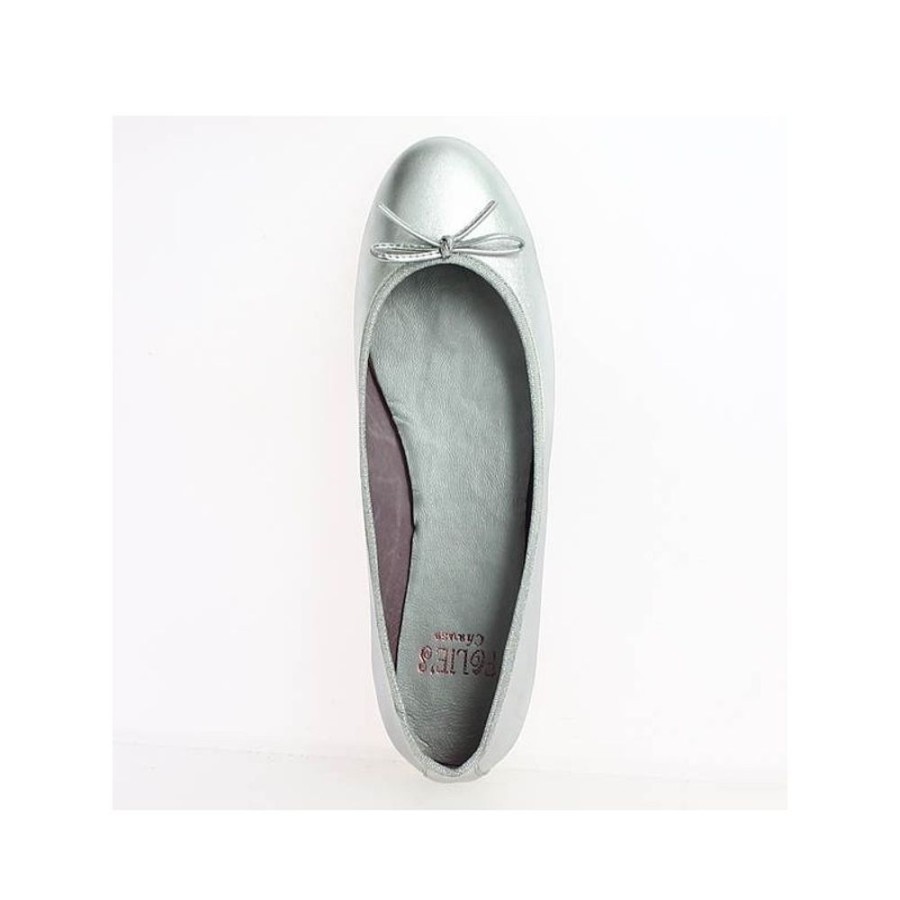 Ballerines Shoesissime | Ballerine Argent Grande Taillenoemie